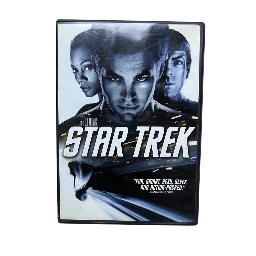 Star Trek DVD (2009) Pine, Quinto, Greenwood Film, Commentary JJ Abrams